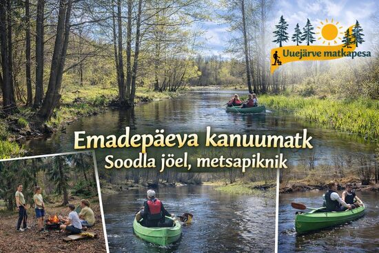 9 ja 10 mai Emadepäeva kanuumatk Soodla jõel